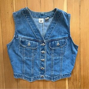 Vintage Gap denim vest corset M